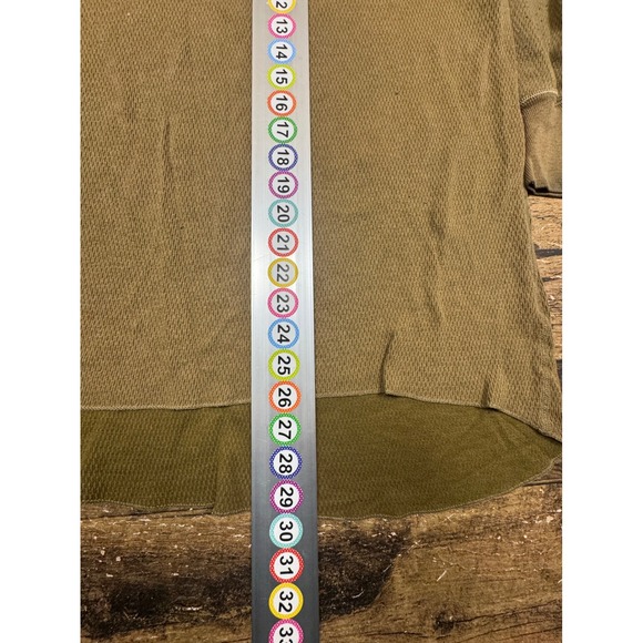 Morgan Arctex Mens Thermal Shirt Waffle Knit Long Sleeve Olive Green XL 4338 - Picture 5 of 7
